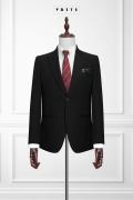375 Bộ Vest Đen Dày 2 Nút #1